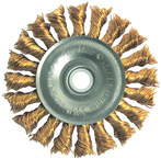 3 x 1/2-3/8" - .020 Wire Size - Bronze Non-Sparking Wire Wheel - Eagle Tool & Supply