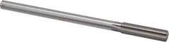 Made in USA - 33/64" High Speed Steel 6 Flute Chucking Reamer - Straight Flute, 0.4355" Straight Shank, 2" Flute Length, 8" OAL - Eagle Tool & Supply