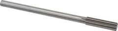 Made in USA - 35/64" High Speed Steel 8 Flute Chucking Reamer - Straight Flute, 0.4355" Straight Shank, 2" Flute Length, 8" OAL - Eagle Tool & Supply