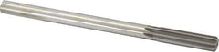 Made in USA - 0.6005" High Speed Steel 8 Flute Chucking Reamer - Straight Flute, 0.4355" Straight Shank, 2" Flute Length, 8" OAL - Eagle Tool & Supply