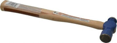 Vaughan Bushnell - 1/2 Lb Head Ball Pein Hammer - Hickory Handle, 12" OAL - Eagle Tool & Supply