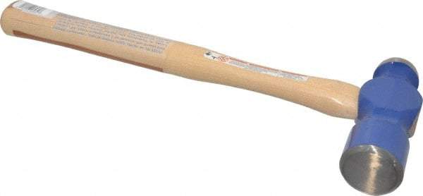 Vaughan Bushnell - 3 Lb Head Ball Pein Hammer - Hickory Handle, 16" OAL - Eagle Tool & Supply