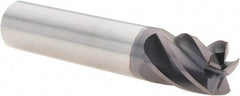 M.A. Ford - 1/2", 5 Flute, Single End, Solid Carbide, 0.015" Corner Radius End Mill - 2-1/2" OAL, 38° Helix, Right Hand Flute, 5/8" LOC, Right Hand Cut - Eagle Tool & Supply