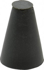 Cratex - 5/8" Max Diam x 1" Long, Taper, Rubberized Point - Very Fine Grade, Silicon Carbide, 1/4" Arbor Hole, Unmounted - Eagle Tool & Supply