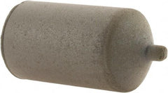 Cratex - 1" Max Diam x 1-3/4" Long, Cone, Rubberized Point - Very Fine Grade, Silicon Carbide, 1/4" Arbor Hole, Unmounted - Eagle Tool & Supply