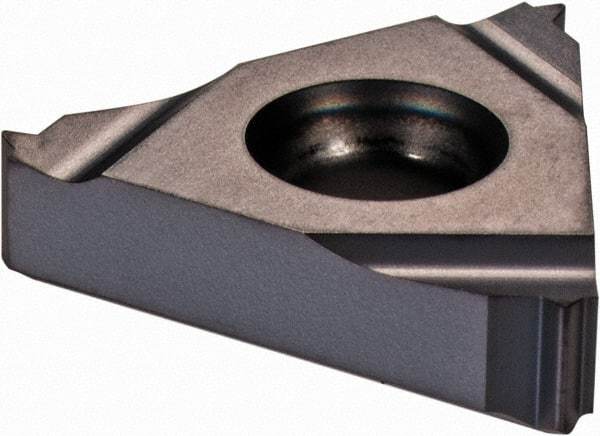 Iscar - 16ER External Right Hand 24 UNJ Laydown Threading Insert - Grade IC908, TiN/TiAlN Coated Carbide, 9.53mm Inscribed Circle - Eagle Tool & Supply
