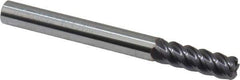 Niagara Cutter - 1/4", 5 Flute, Single End, Solid Carbide, 0.045" Corner Radius End Mill - 2-1/2" OAL, 45° Helix, Right Hand Flute, 3/4" LOC, Right Hand Cut - Eagle Tool & Supply