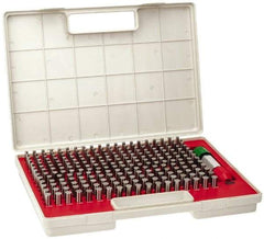 Starrett - 250 Piece, 0.251-0.5 Inch Diameter, Steel, Plug and Pin Gage Set - Plus 0.0002 Inch Tolerance, Class ZZ - Eagle Tool & Supply