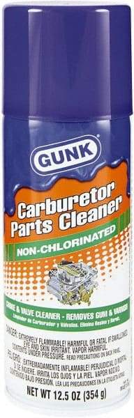 Gunk - Nonchlorinated Carburetor & Parts Cleaner - 15 oz Aerosol Can - Eagle Tool & Supply