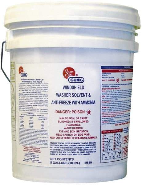 Gunk - Windshield Washer Fluid - 5 Gal Pail - Eagle Tool & Supply