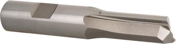 Hertel - 5/8" Diam, 1-5/16" LOC, 2 Flute High Speed Steel Keyway End Mill - Straight Flute, Uncoated, 5/8" Shank Diam, 3-7/16" OAL, 0° Helix, Centercutting - Eagle Tool & Supply