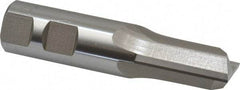 Hertel - 7/8" Diam, 1-1/2" LOC, 2 Flute High Speed Steel Keyway End Mill - Straight Flute, Uncoated, 7/8" Shank Diam, 3-3/4" OAL, 0° Helix, Centercutting - Eagle Tool & Supply