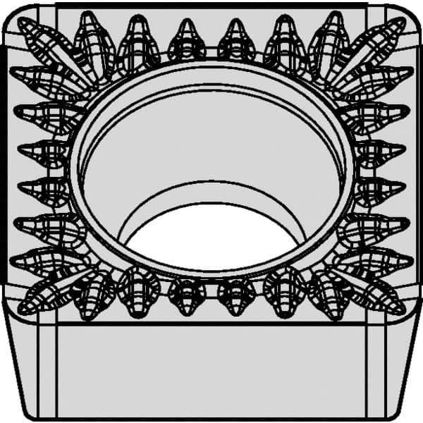 Kennametal - SCMT432 MP Grade KCM25B Carbide Turning Insert - TiOCN Finish, 90° Square, 1/2" Inscr Circle, 3/16" Thick, 1/32" Corner Radius - Eagle Tool & Supply