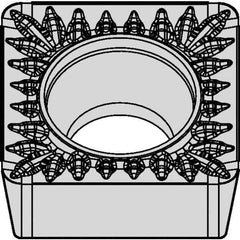 Kennametal - SCMT32.52 MP Grade KCM25B Carbide Turning Insert - TiOCN Finish, 90° Square, 3/8" Inscr Circle, 5/32" Thick, 1/32" Corner Radius - Eagle Tool & Supply