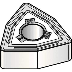 Kennametal - WNMG432 RP Grade KCM25B Carbide Turning Insert - TiOCN Finish, 80° Trigon, 1/2" Inscr Circle, 3/16" Thick, 1/32" Corner Radius - Eagle Tool & Supply