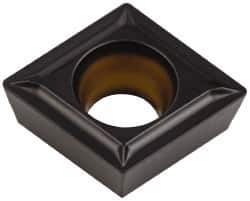 Kennametal - CPMT32.51 LF Grade KCP05 Carbide Turning Insert - TiCN/Al2O3 Finish, 80° Diamond, 3/8" Inscr Circle, 5/32" Thick, 1/64" Corner Radius - Eagle Tool & Supply