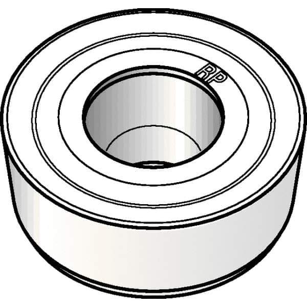 Kennametal - RCMT1606M0 RP Grade KCP25 Carbide Turning Insert - TiCN/Al2O3 Finish, Round, 16mm Inscr Circle, 1/4" Thick - Eagle Tool & Supply