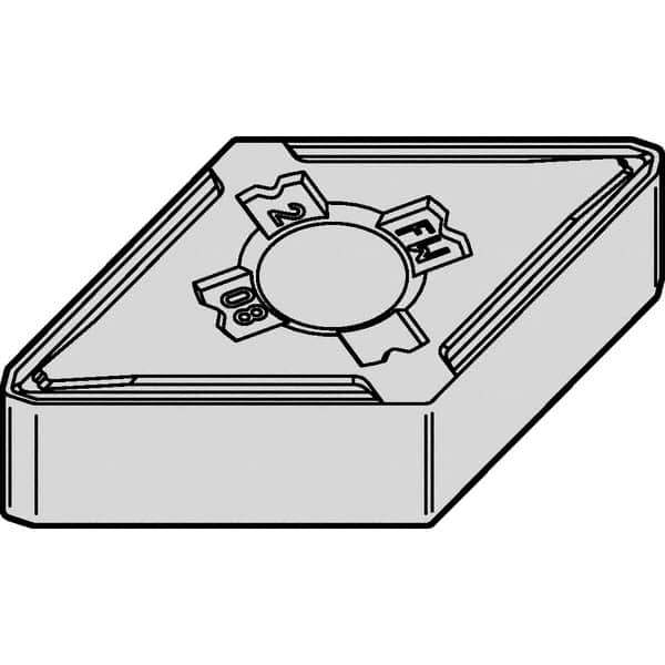 Kennametal - DNMG432 FW Grade KCP10B Carbide Turning Insert - 55° Diamond, 1/2" Inscr Circle, 3/16" Thick, 1/16" Corner Radius - Eagle Tool & Supply
