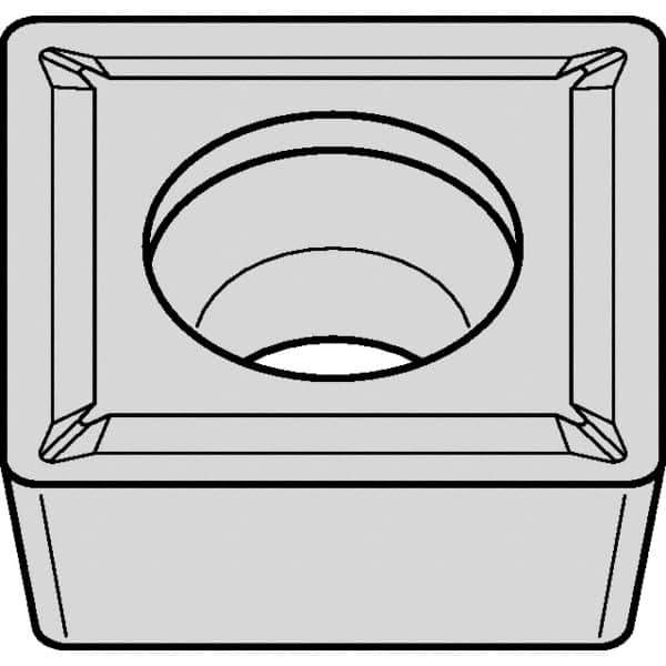 Kennametal - SCMT431 LF Grade KCM25B Carbide Turning Insert - TiOCN Finish, 90° Square, 1/2" Inscr Circle, 3/16" Thick, 1/64" Corner Radius - Eagle Tool & Supply
