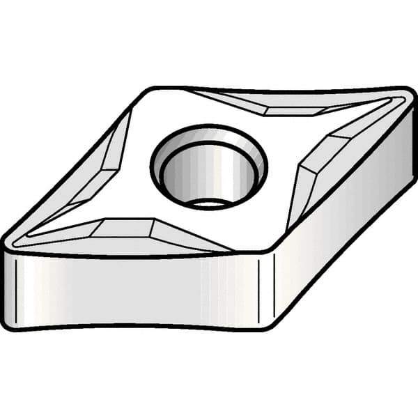 Kennametal - DNMP432 K Grade KCP25B Carbide Turning Insert - TiOCN Finish, 55° Diamond, 1/2" Inscr Circle, 3/16" Thick, 1/32" Corner Radius - Eagle Tool & Supply