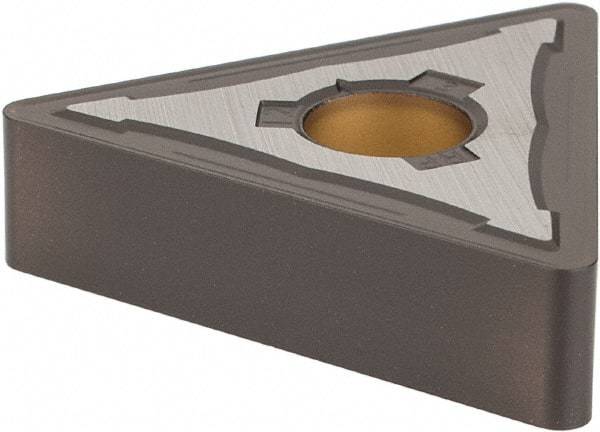 Kennametal - TNMG543 RP Grade KCP25 Carbide Turning Insert - TiCN/Al2O3 Finish, 60° Triangle, 5/8" Inscr Circle, 1/4" Thick, 3/64" Corner Radius - Eagle Tool & Supply