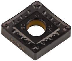 Kennametal - CNMM432 RM Grade KCP25 Carbide Turning Insert - TiCN/Al2O3 Finish, 80° Diamond, 1/2" Inscr Circle, 3/16" Thick, 1/32" Corner Radius - Eagle Tool & Supply