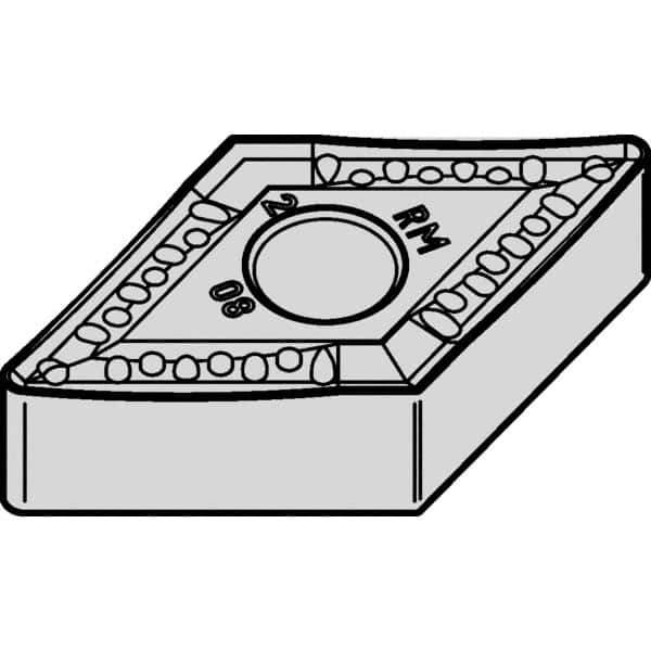 Kennametal - DNMM444 RM Grade KCP25 Carbide Turning Insert - TiCN/Al2O3 Finish, 55° Diamond, 1/2" Inscr Circle, 1/4" Thick, 1/16" Corner Radius - Eagle Tool & Supply