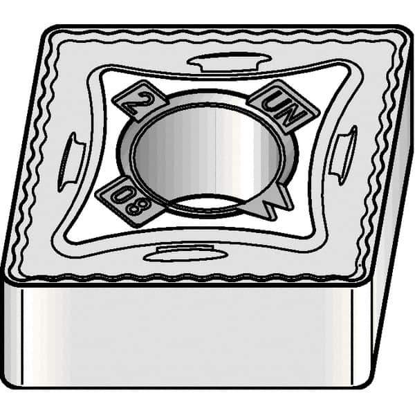 Kennametal - CNMG432 UN Grade KCK20B Carbide Turning Insert - TiOCN Finish, 80° Diamond, 1/2" Inscr Circle, 3/16" Thick, 1/32" Corner Radius - Eagle Tool & Supply