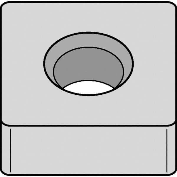 Kennametal - SNMA543 NONE Grade KCK15B Carbide Turning Insert - TiOCN Finish, 90° Square, 5/8" Inscr Circle, 1/4" Thick, 3/64" Corner Radius - Eagle Tool & Supply