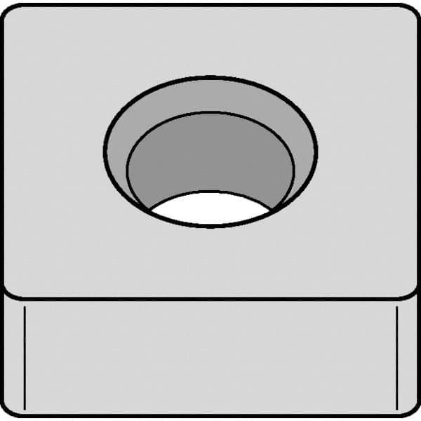 Kennametal - SNMA433 NONE Grade KCK20B Carbide Turning Insert - TiOCN Finish, 90° Square, 1/2" Inscr Circle, 3/16" Thick, 3/64" Corner Radius - Eagle Tool & Supply