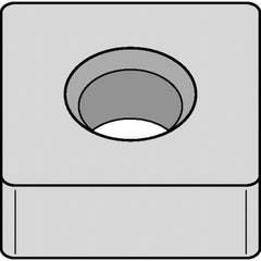 Kennametal - SNMA543 NONE Grade KCK15B Carbide Turning Insert - TiOCN Finish, 90° Square, 5/8" Inscr Circle, 1/4" Thick, 3/64" Corner Radius - Eagle Tool & Supply