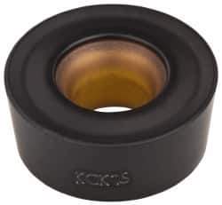Kennametal - RCMT1204M0 RP Grade KCK15 Carbide Turning Insert - TiCN/Al2O3 Finish, Round, 12mm Inscr Circle, 3/16" Thick - Eagle Tool & Supply