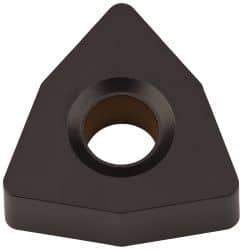 Kennametal - WNMA332 Grade KCK15 Carbide Turning Insert - TiCN/Al2O3 Finish, 80° Trigon, 3/8" Inscr Circle, 3/16" Thick, 1/32" Corner Radius - Eagle Tool & Supply