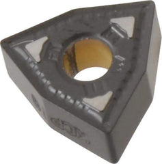 Kennametal - WNMG331 FN Grade KCP10 Carbide Turning Insert - TiCN/Al2O3 Finish, 80° Trigon, 3/8" Inscr Circle, 3/16" Thick, 1/64" Corner Radius - Eagle Tool & Supply