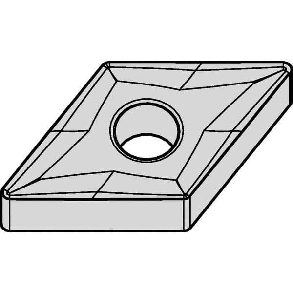 Kennametal - DNMG543 RM Grade KCP25 Carbide Turning Insert - TiCN/Al2O3 Finish, 55° Diamond, 5/8" Inscr Circle, 1/4" Thick, 3/64" Corner Radius - Eagle Tool & Supply