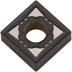 Kennametal - SNMG642 RN Grade KCP30 Carbide Turning Insert - TiN/TiCN/Al2O3 Finish, 90° Square, 3/4" Inscr Circle, 1/4" Thick, 1/32" Corner Radius - Eagle Tool & Supply