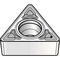 Kennametal - TCMT21.52 MF Grade KCP25B Carbide Turning Insert - TiOCN Finish, 60° Triangle, 1/4" Inscr Circle, 3/32" Thick, 1/32" Corner Radius - Eagle Tool & Supply