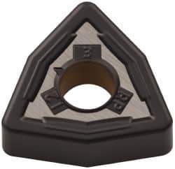 Kennametal - WNMG433 RP Grade KCP30 Carbide Turning Insert - TiCN/Al2O3 Finish, 80° Trigon, 1/2" Inscr Circle, 3/16" Thick, 3/64" Corner Radius - Eagle Tool & Supply