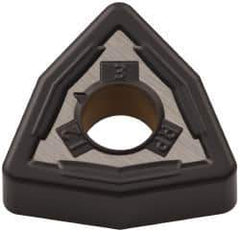 Kennametal - WNMG433 RP Grade KCP30 Carbide Turning Insert - TiCN/Al2O3 Finish, 80° Trigon, 1/2" Inscr Circle, 3/16" Thick, 3/64" Corner Radius - Eagle Tool & Supply
