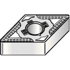 Kennametal - DNMG542 RN Grade KCP25 Carbide Turning Insert - TiCN/Al2O3 Finish, 55° Diamond, 5/8" Inscr Circle, 1/4" Thick, 1/32" Corner Radius - Eagle Tool & Supply