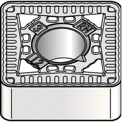 Kennametal - SNMG434 RN Grade KCP25B Carbide Turning Insert - TiCN/Al2O3/TiOCN Finish, 90° Square, 1/2" Inscr Circle, 3/16" Thick, 1/16" Corner Radius - Eagle Tool & Supply