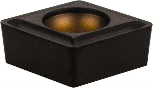 Kennametal - CCMT32.52 LF Grade KCP30 Carbide Turning Insert - TiN/TiCN/Al2O3 Finish, 80° Diamond, 3/8" Inscr Circle, 5/32" Thick, 1/32" Corner Radius - Eagle Tool & Supply