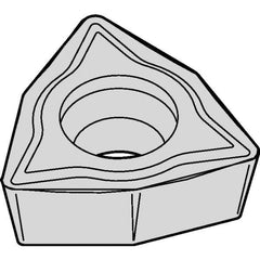 Kennametal - WPMT32.51 LF Grade KCM15B Carbide Turning Insert - TiOCN Finish, 80° Trigon, 3/8" Inscr Circle, 5/32" Thick, 1/64" Corner Radius - Eagle Tool & Supply