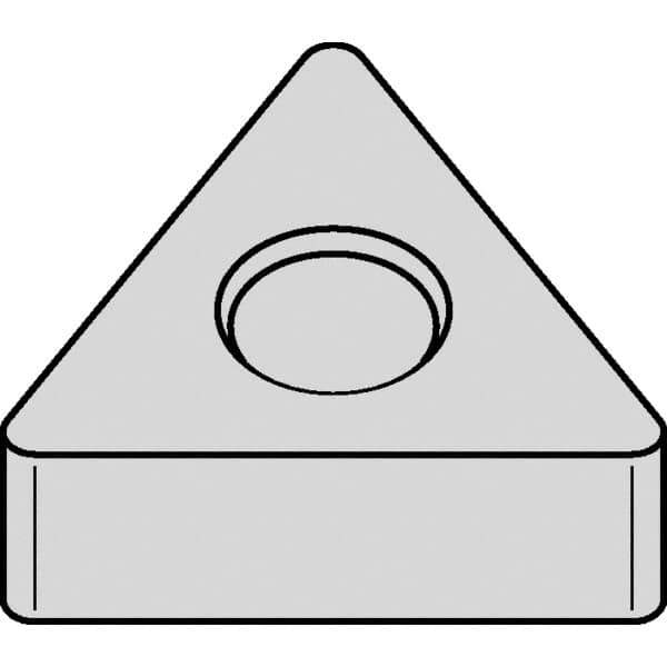 Kennametal - TNMA332 NONE Grade KCK20B Carbide Turning Insert - TiOCN Finish, 60° Triangle, 3/8" Inscr Circle, 3/16" Thick, 1/32" Corner Radius - Eagle Tool & Supply