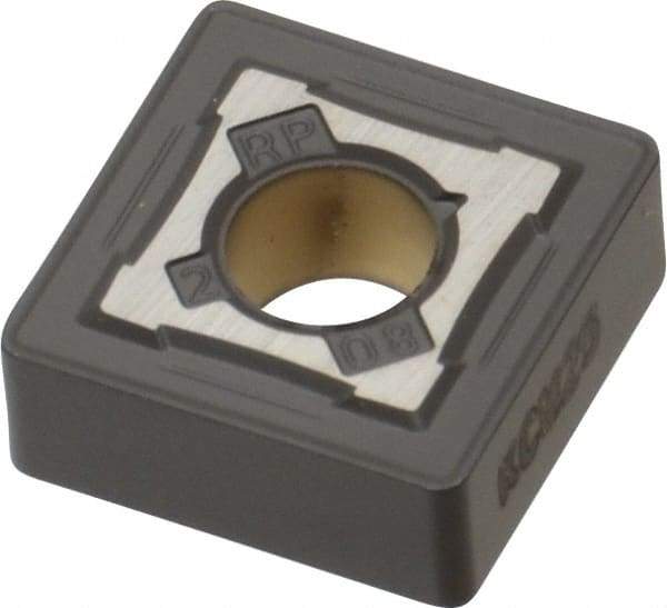Kennametal - SNMG432 RP Grade KCM25 Carbide Turning Insert - TiN/TiCN/Al2O3 Finish, 90° Square, 1/2" Inscr Circle, 3/16" Thick, 1/32" Corner Radius - Eagle Tool & Supply