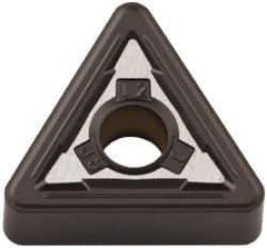 Kennametal - TNMG333 RP Grade KCM25 Carbide Turning Insert - TiCN/Al2O3 Finish, 60° Triangle, 3/8" Inscr Circle, 3/16" Thick, 3/64" Corner Radius - Eagle Tool & Supply