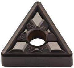 Kennametal - TNMG332 UP Grade KCM25 Carbide Turning Insert - TiCN/Al2O3 Finish, 60° Triangle, 3/8" Inscr Circle, 3/16" Thick, 1/32" Corner Radius - Eagle Tool & Supply
