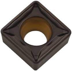 Kennametal - SCMT433 FP Grade KCP25 Carbide Turning Insert - TiCN/Al2O3 Finish, 90° Square, 1/2" Inscr Circle, 3/16" Thick, 3/64" Corner Radius - Eagle Tool & Supply