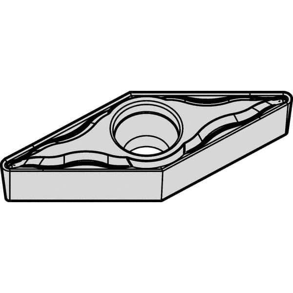 Kennametal - VBMT332 FP Grade KCP25B Carbide Turning Insert - 35° Diamond, 3/8" Inscr Circle, 3/16" Thick, 1/32" Corner Radius - Eagle Tool & Supply