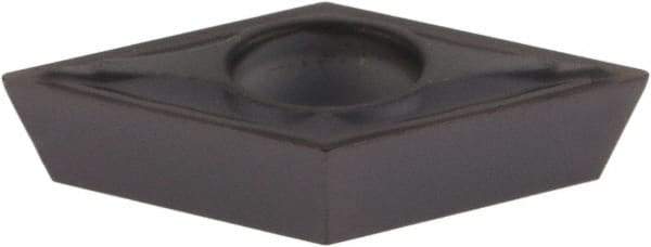 Kennametal - DPMT21.50.5 FP Grade KCU10 Carbide Turning Insert - TiAlN Finish, 55° Diamond, 1/4" Inscr Circle, 3/32" Thick, 0.0079" Corner Radius - Eagle Tool & Supply